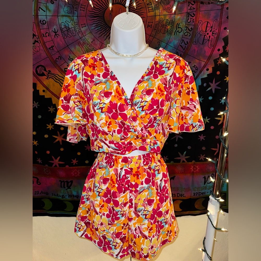 Vibrant Floral 2 piece set